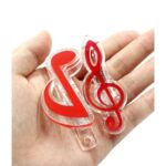 clips para notas musicales, multicolor, transparente, para sujetar páginas de libros de música, de plástico, para profesores, estudiantes, accesorios de regalo para clases de música
